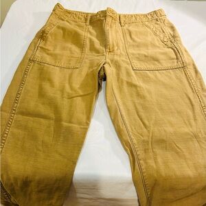 Madewell Women’s Wide Leg Pants in Tan size 28 100% Cotton